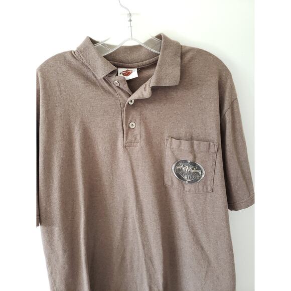 Harley-Davidson Other - Harley-Davidson Polo Shirt Casual Brown Large